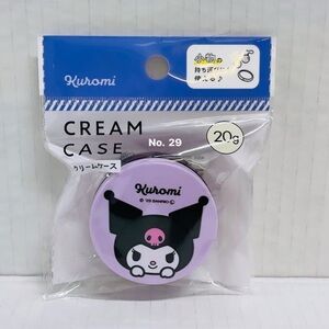 Sanrio Kuromi 20g Round Cream Case - Purple Acrylic Transparent